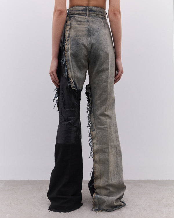 Rick Owens - Women’s Denim Bolan Trousers - (Dirt)