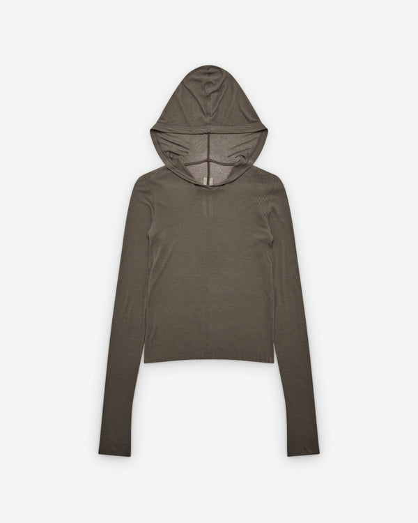 Rick Owens - Women's Knit Cropped Hood T-Shirt - (Dust)