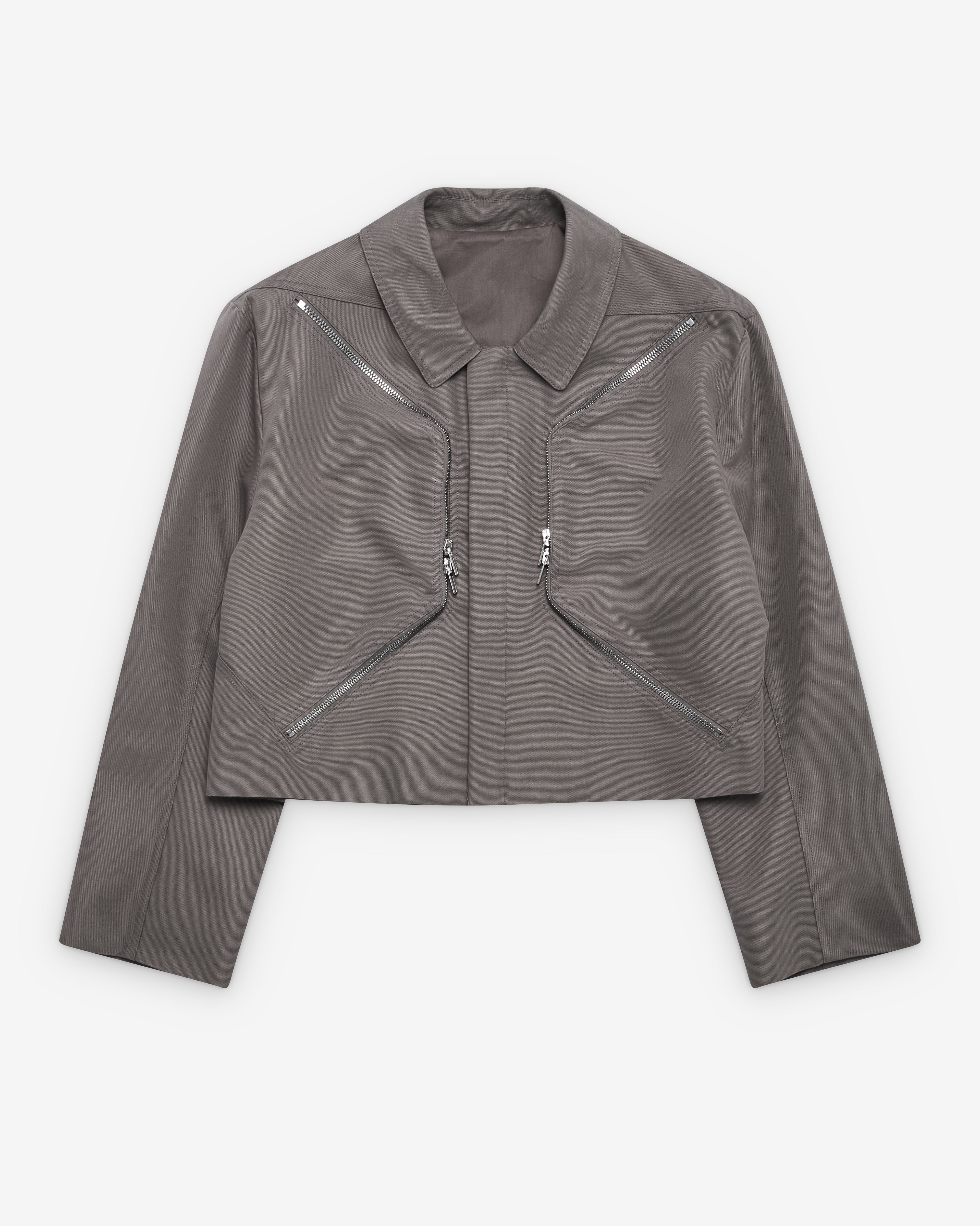 Rick Owens: Men's Heizer Mac Jacket (Grey) | Dover Street Market