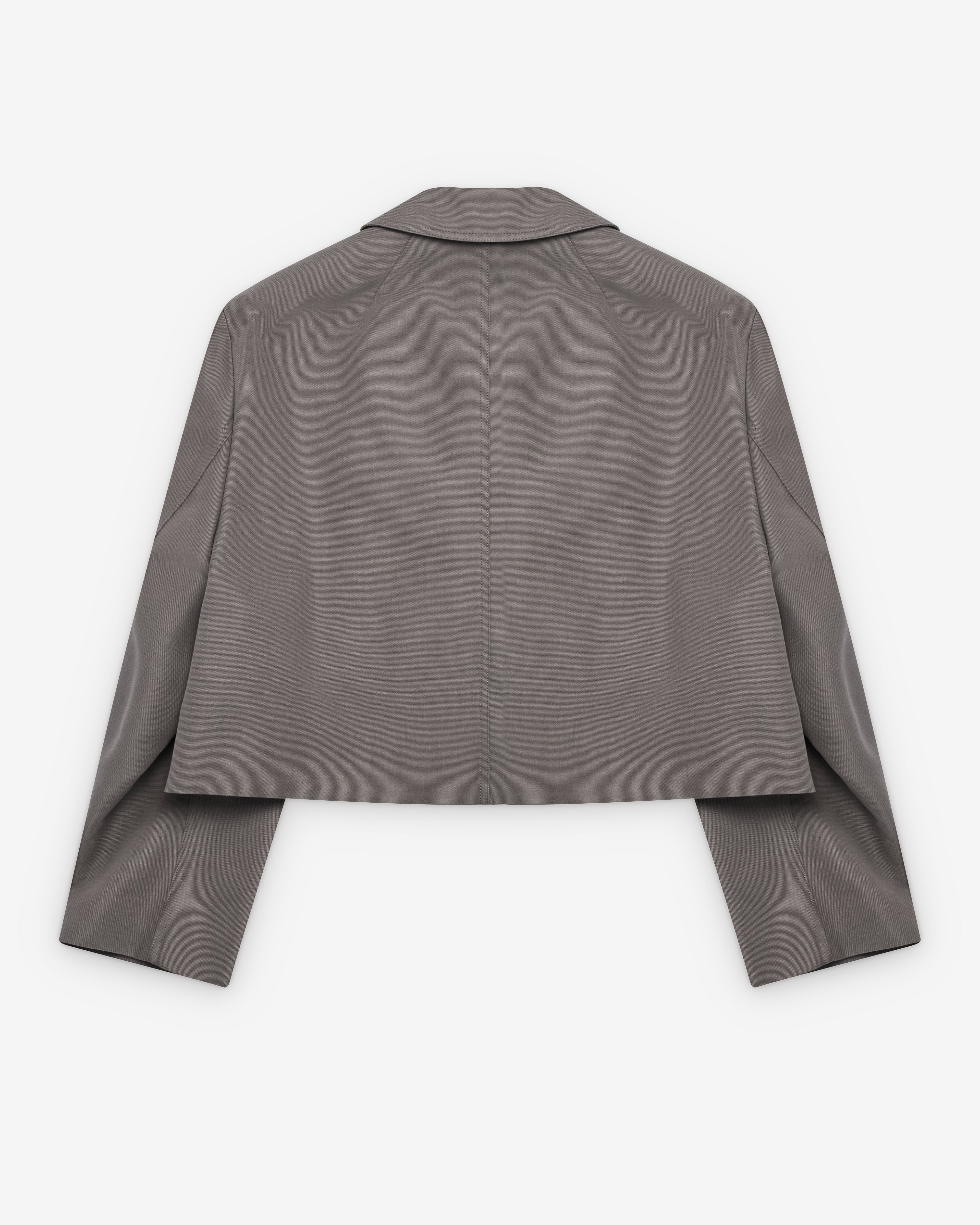 Rick Owens: Men's Heizer Mac Jacket (Grey) | Dover Street Market