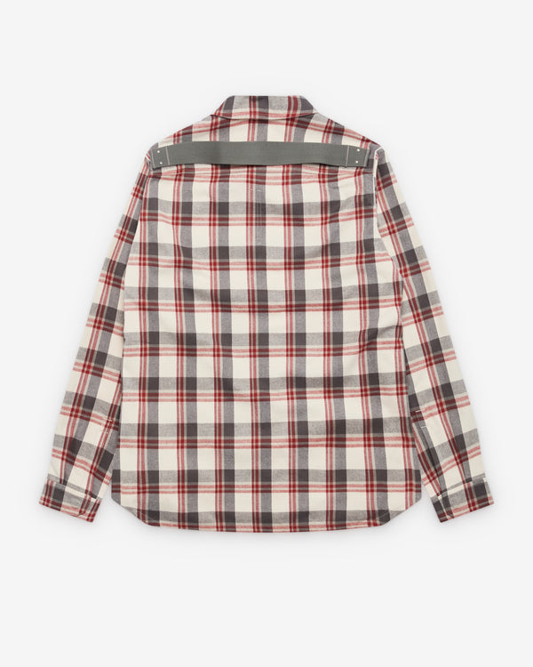 Rick Owens - Men's Plaid Outershirt - (Milk)