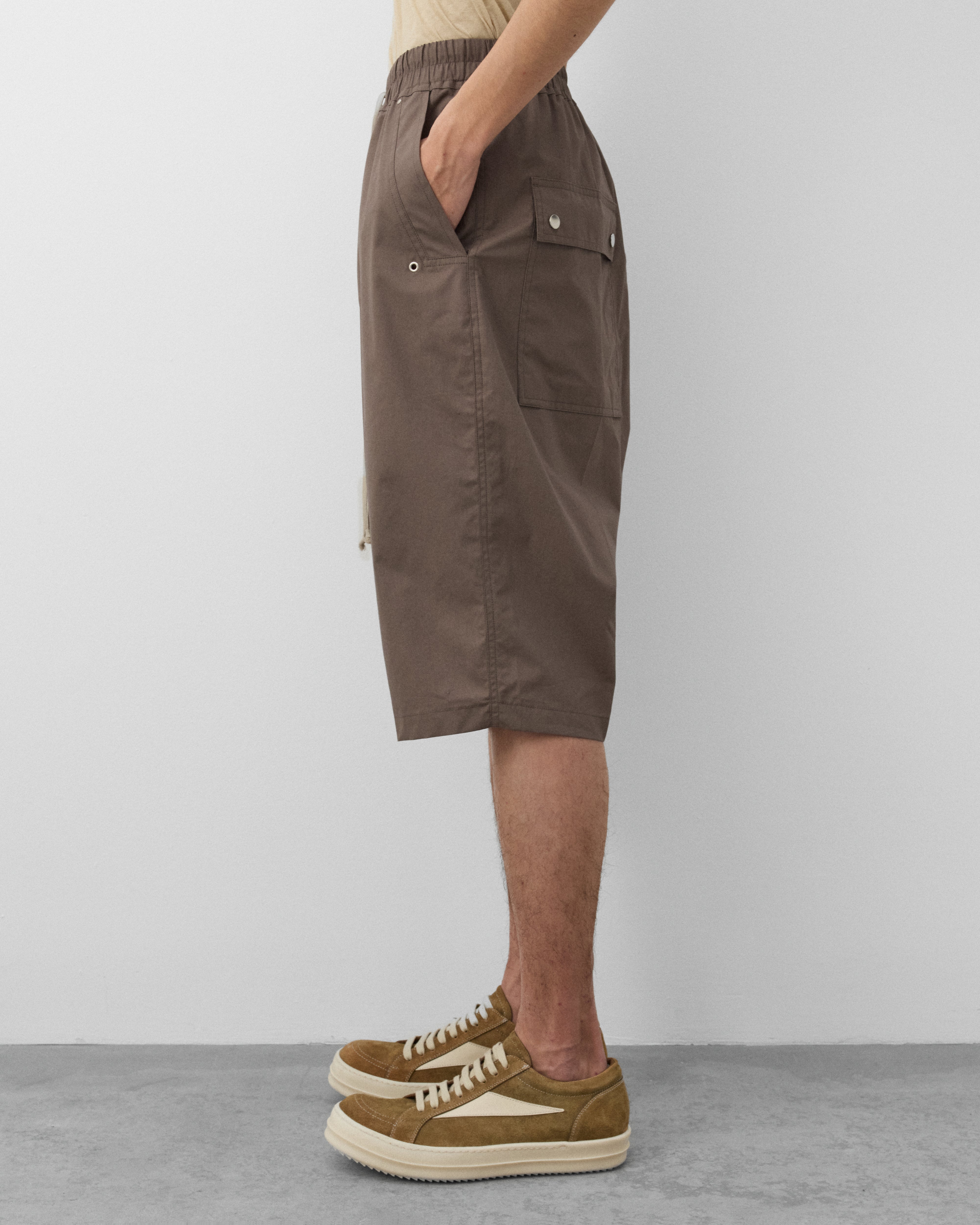 Rick Owens: Men's s Bela Pods Shorts (Dust) | Dover Street Market