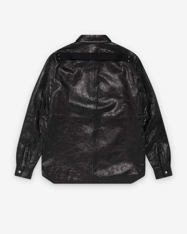 Rick Owens - Men's Leather Outershirt - (Black)