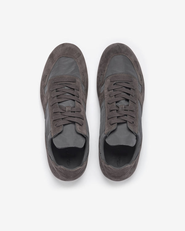 Rick Owens - Suede Minimal Sneaker - (Dark Grey)
