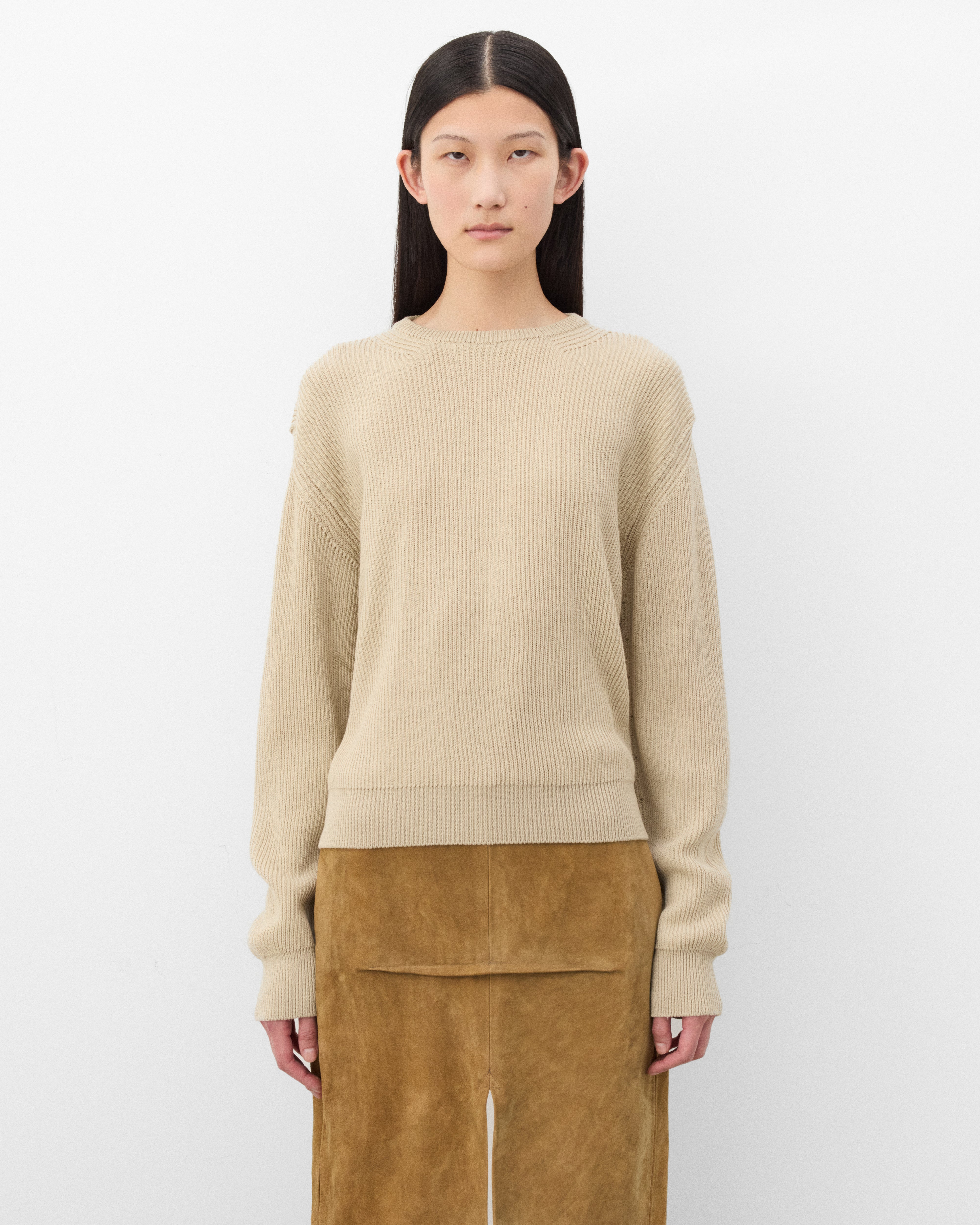Rick Owens: Women's Fisherman Sweater (Sand) | Dover Street Market
