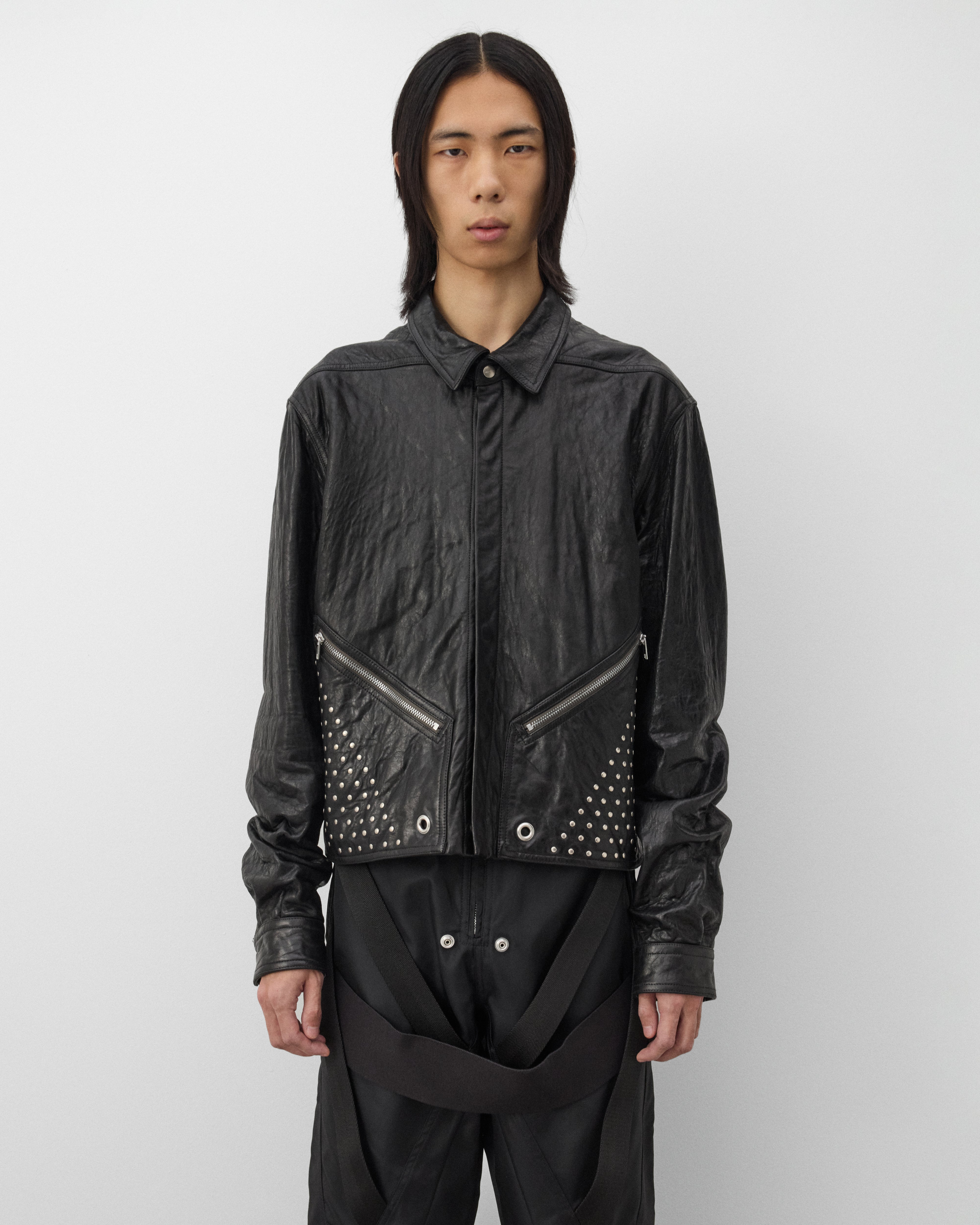 Rick Owens: Men's Tour Alice Shirt Jacket (Black) | Dover Street