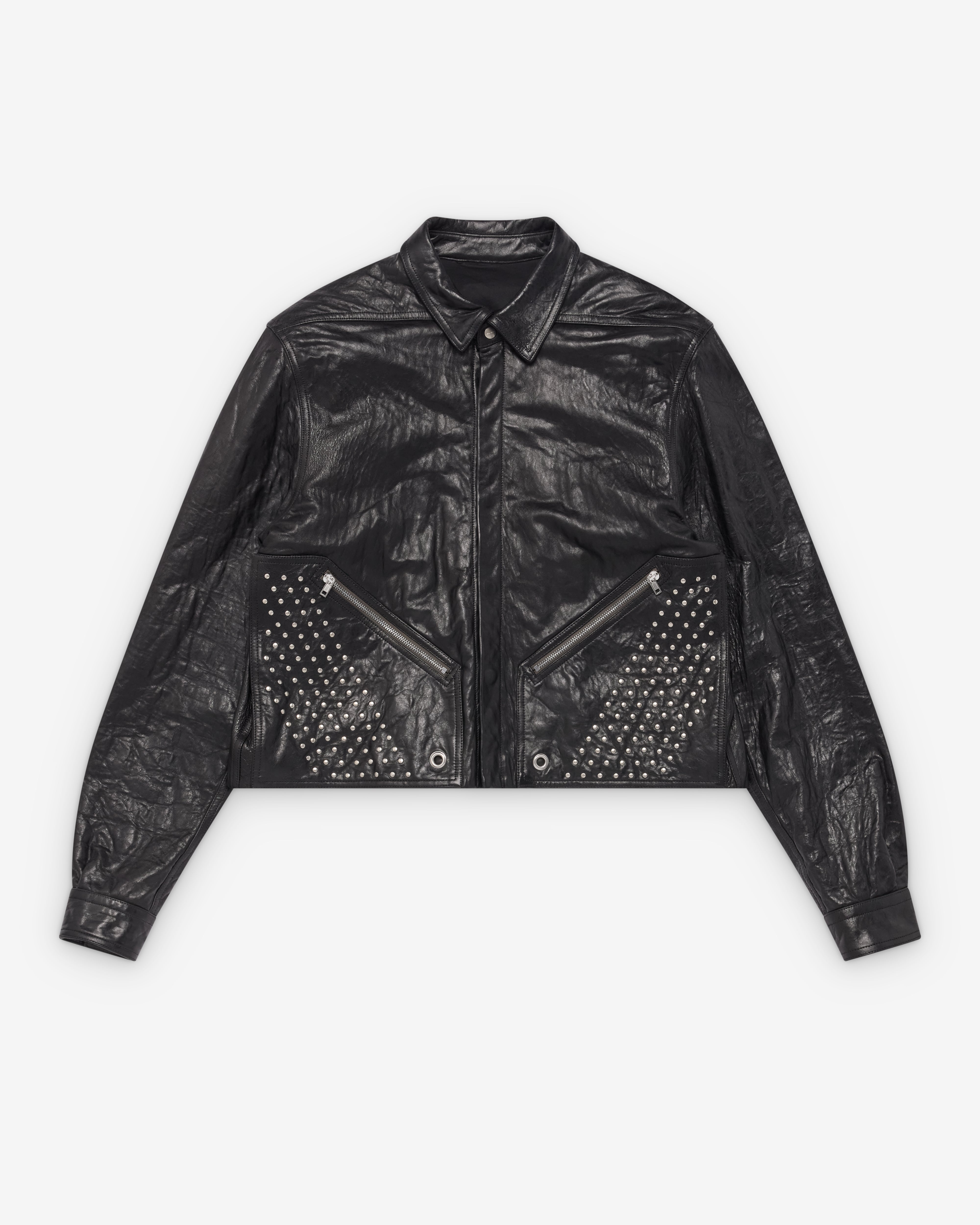 Rick Owens: Men's Tour Alice Shirt Jacket (Black) | Dover Street