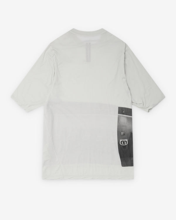 Rick Owens - Men's Jumbo Short Sleeve T-Shirt - (Milk Wash/Black)