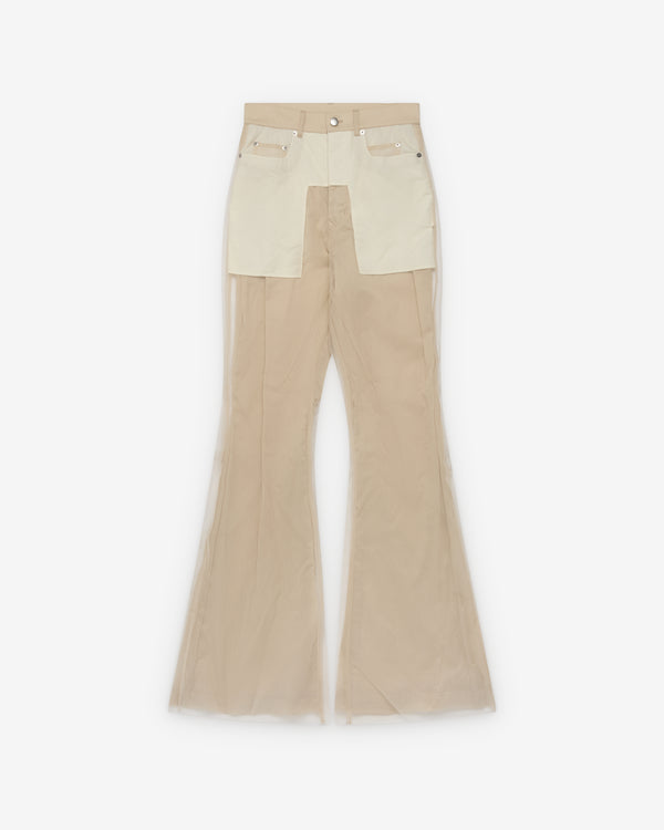 Rick Owens - Women's Bolan Bootcut Knit Trousers - (Natural)