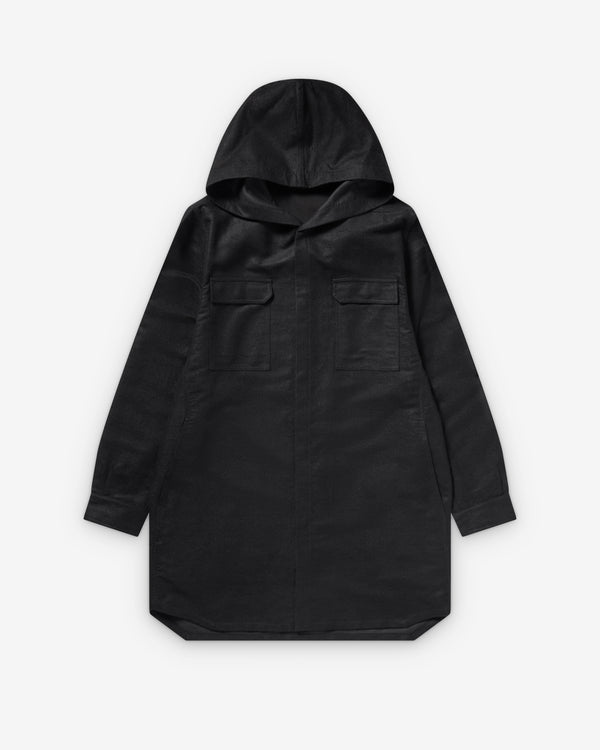 Rick Owens  - Men's Hooded Outershirt - (Black)