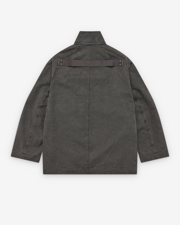 Rick Owens  - Men's Collared Mac - (Gravel)