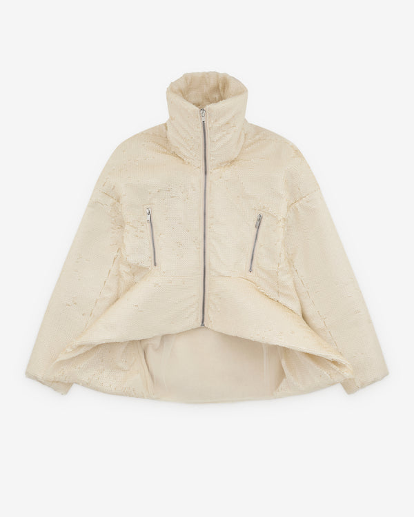Rick Owens - Women’s Draculimo Embroidered Jacket - (Milk)
