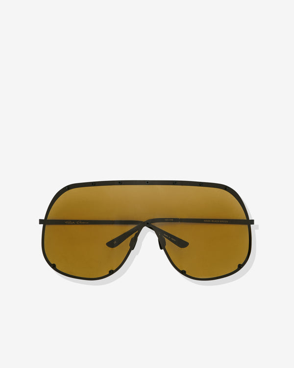 Rick Owens - Shield Sunglasses - (Black/Breen)