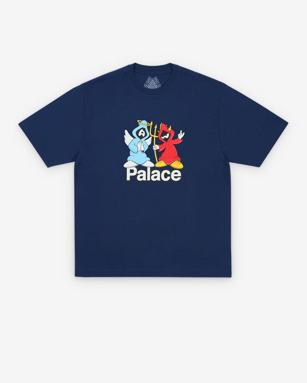 Palace - Men's Right And Wrong T-Shirt - (Navy)