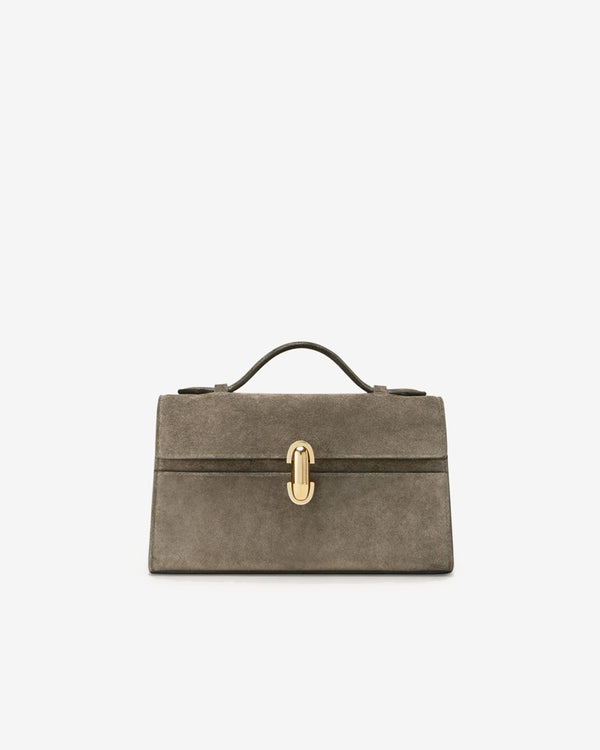 Savette - Symmetry Pochette In Suede - (Mink)