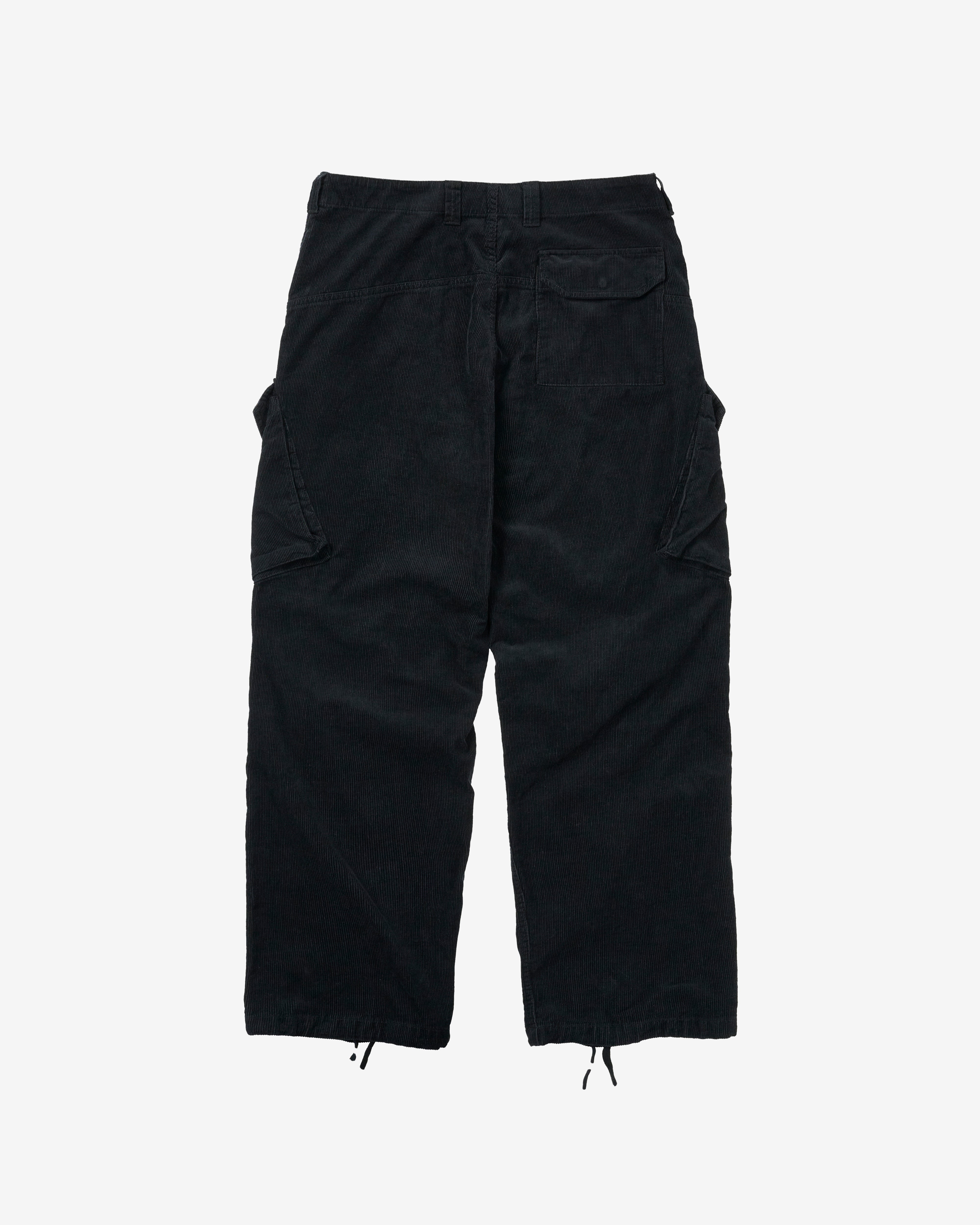Palace: Men's Rn Cord Cargo Trouser (Black) | DSML E-SHOP
