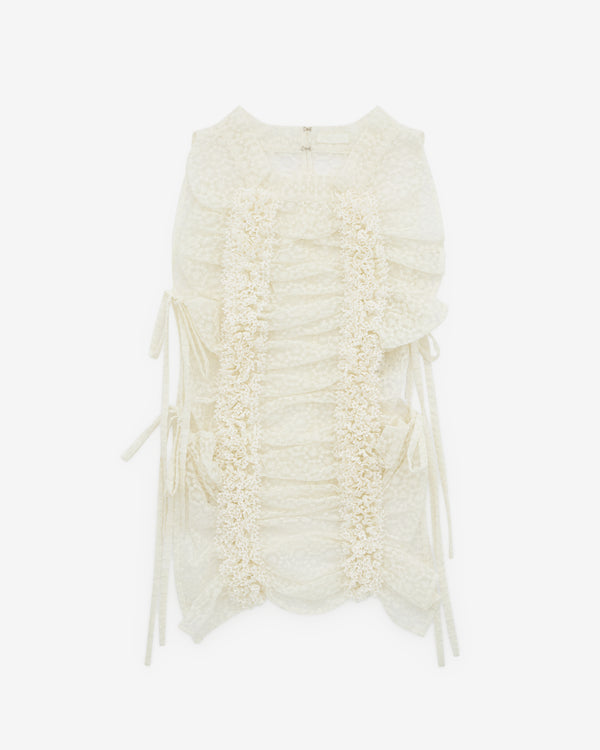 Róisín Pierce - Women’s Whorl Top - (Ivory)