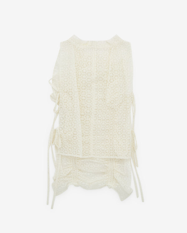 Róisín Pierce - Women’s Whorl Top - (Ivory)