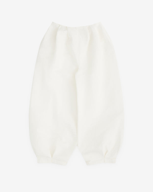 Róisín Pierce - Women’s Long Egg Pintuck Trouser - (Ivory)
