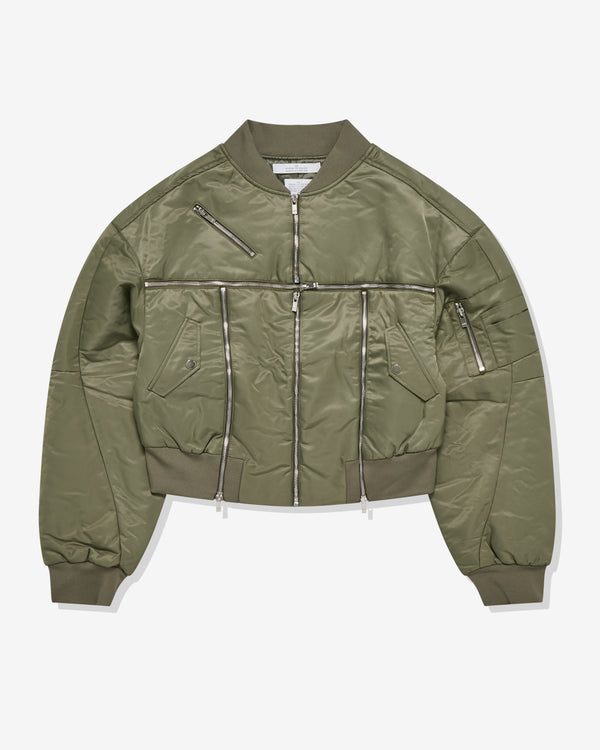 Rokh - Women's Broken Bomber Jacket - (Khaki)