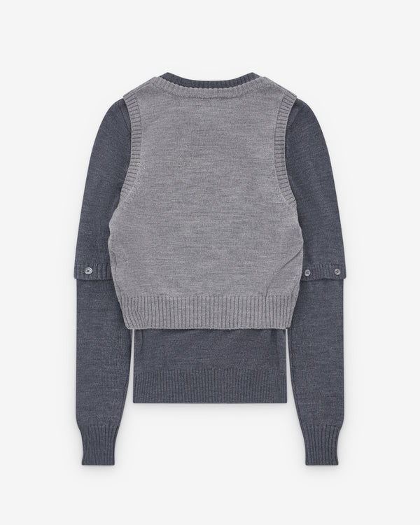 Rokh - Women’s Cardigan Set - (Melange)