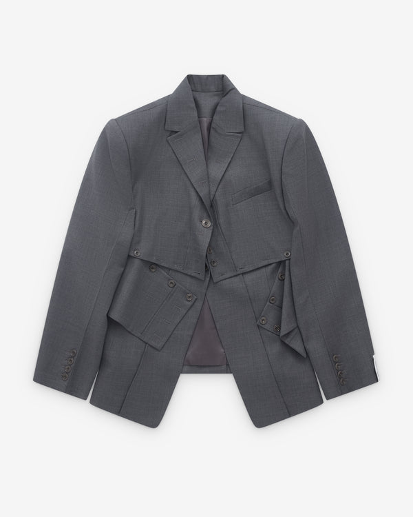 Rokh - Women’s Broken Jacket - (Grey Melange)