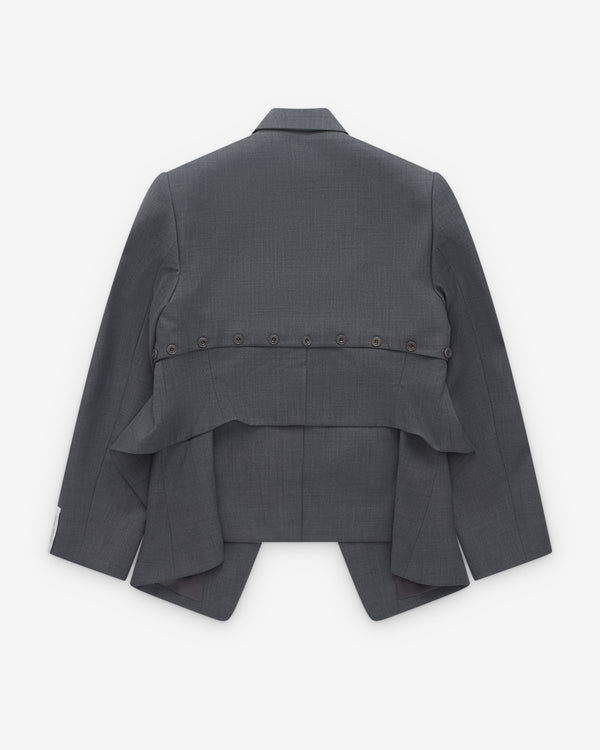 Rokh - Women’s Broken Jacket - (Grey Melange)