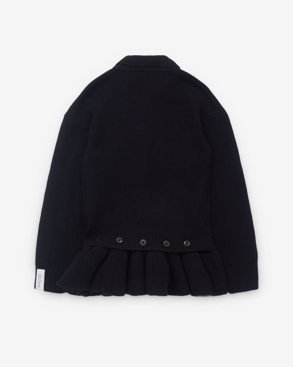 Rokh - Women’s Peplum Knit - (Dark Navy)
