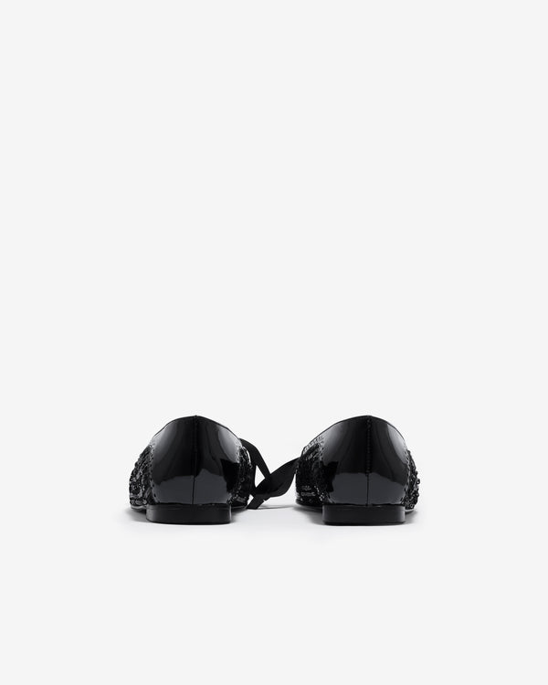 Renaissance Renaissance - Women’s Dame Flat Shoe - (Black Sequin)