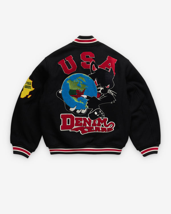 Denim Tears - Men's Reversible Varsity Jacket - (Black)