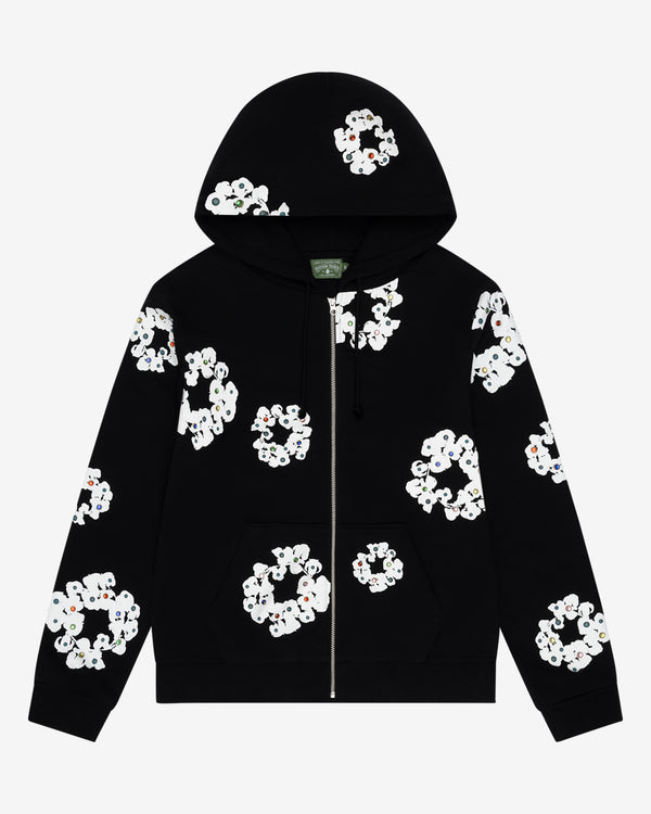 Denim Tears - Men's Rhinestone Wreath Hoodie - (Black)