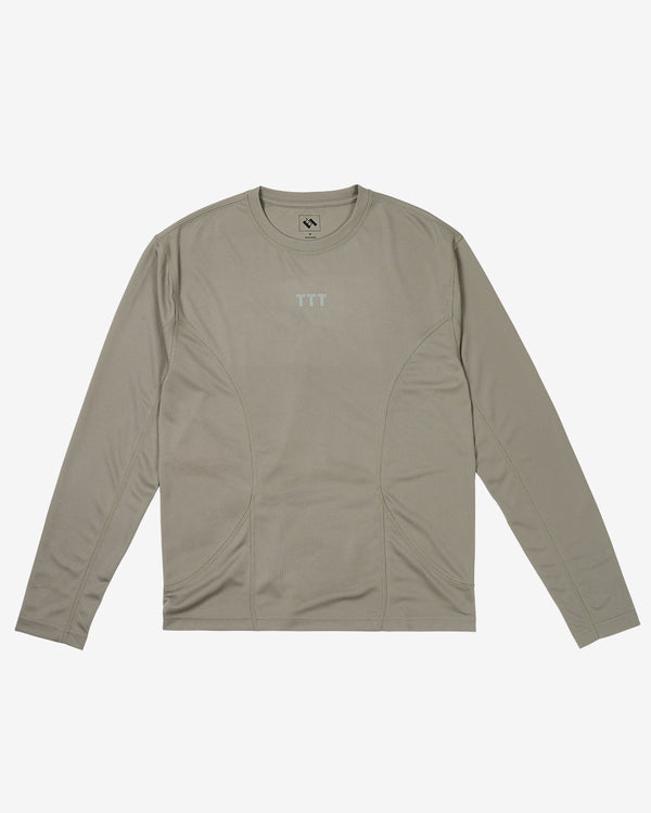 The Trilogy Tapes - Men's Longsleeve Running Top - (Grey)