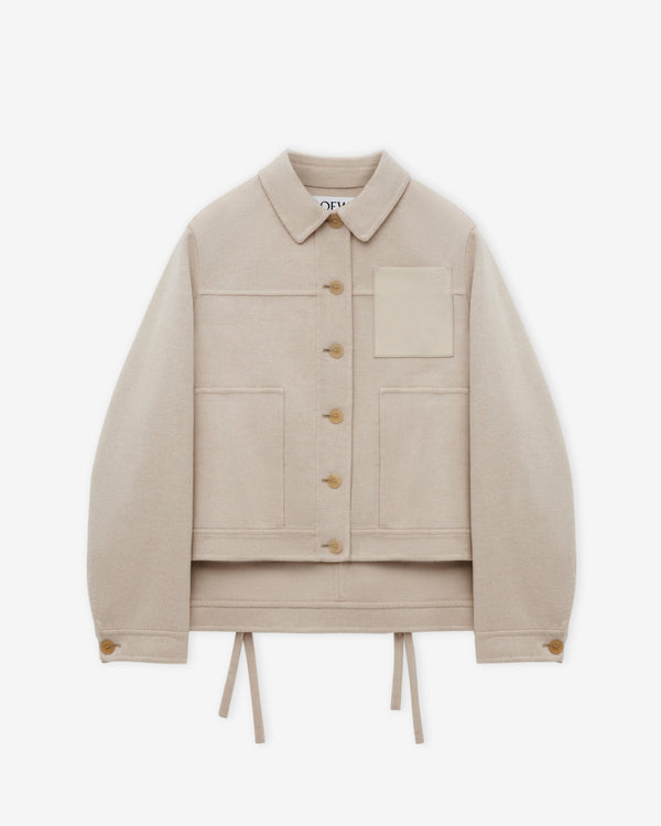 Loewe - Women's Workwear Jacket In Wool And Cashmere - (Cream)