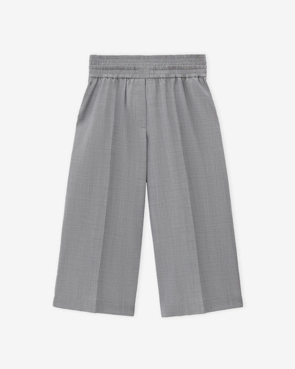 Loewe - Women's Cropped Trousers In Wool - (Light Grey Melange)