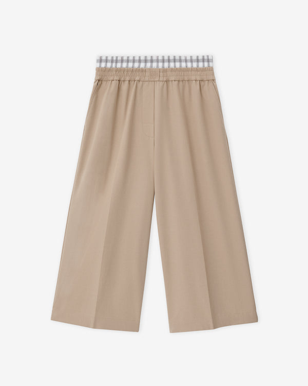 Loewe - Women's Cropped Trousers In Cotton - (Biege)