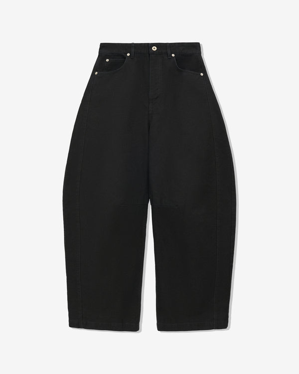 Loewe - Women's Barrel Trousers In Cotton - (Black)