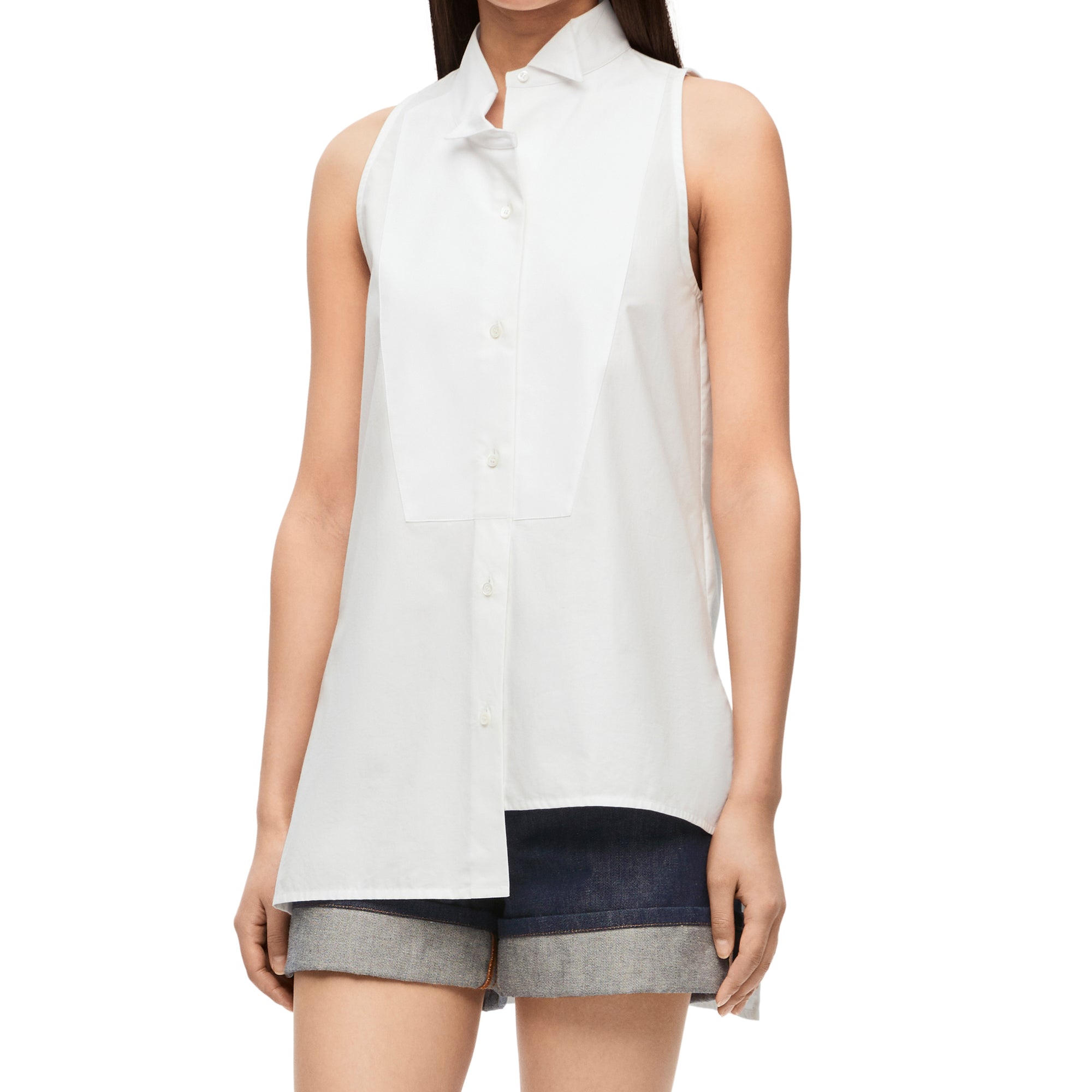 Loewe - Women’s Asymmetric Shirt - (White) view 3