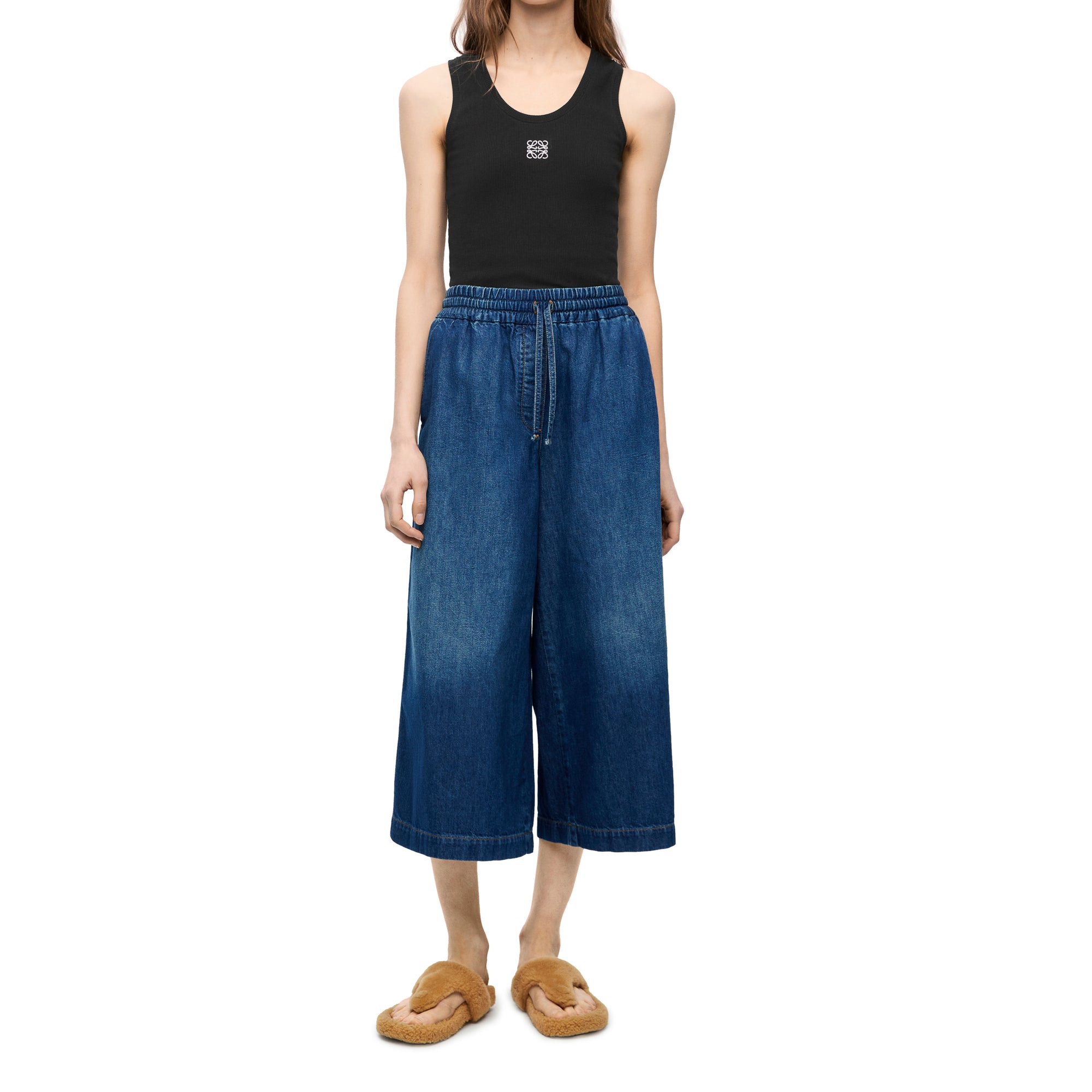 Loewe - Women’s Cropped Jeans - (Washed Denim) view 2