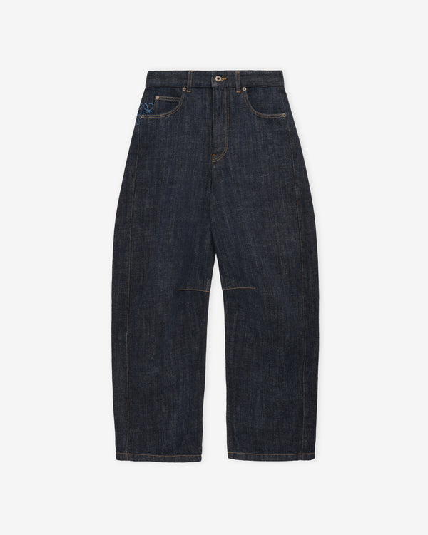 Loewe - Women's Anagram Barrel Jeans In Denim - (Indigo Blue)