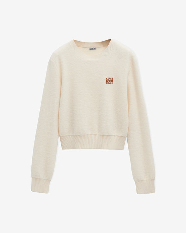 Loewe - Women's Anagram Sweater In Wool - (Ecru)