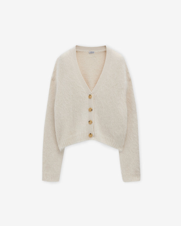 Loewe - Women's Cardigan In Alpaca Blend - (White)