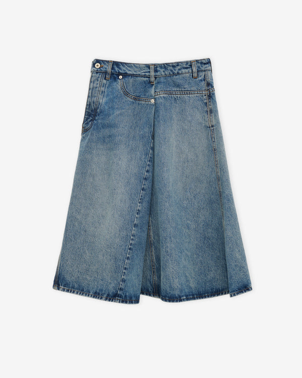 Loewe - Women's Deconstructed Skirt In Cotton - (Denim)