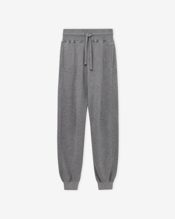 Loewe - Women's Trousers In Cotton And Cashmere - (Grey Melange)