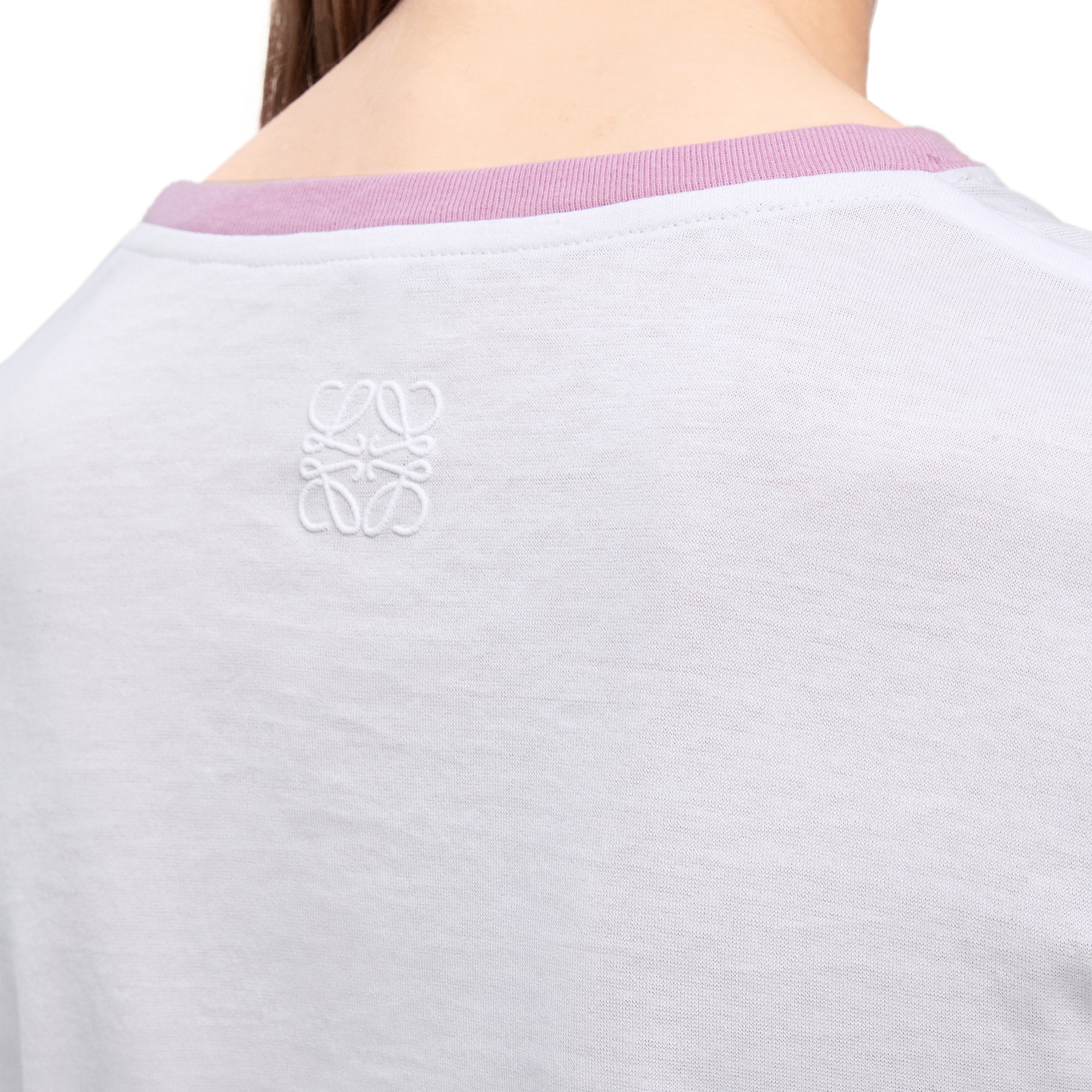 Loewe - Women’s Slim Fit T-Shirt - (White/Multicolour) view 5