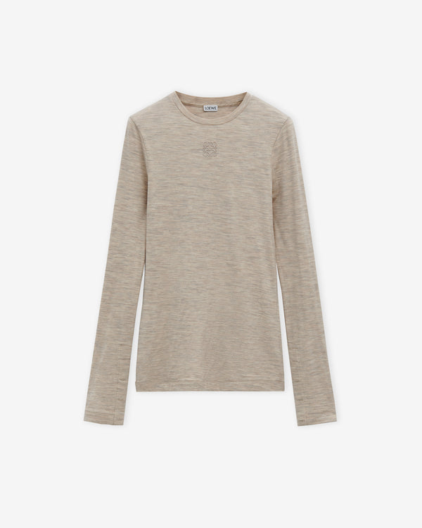 Loewe - Women's Long Sleeve Top In Stretch Wool - (Soft White)