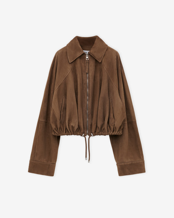 Loewe - Women's Balloon Jacket In Suede - (Khaki Green)