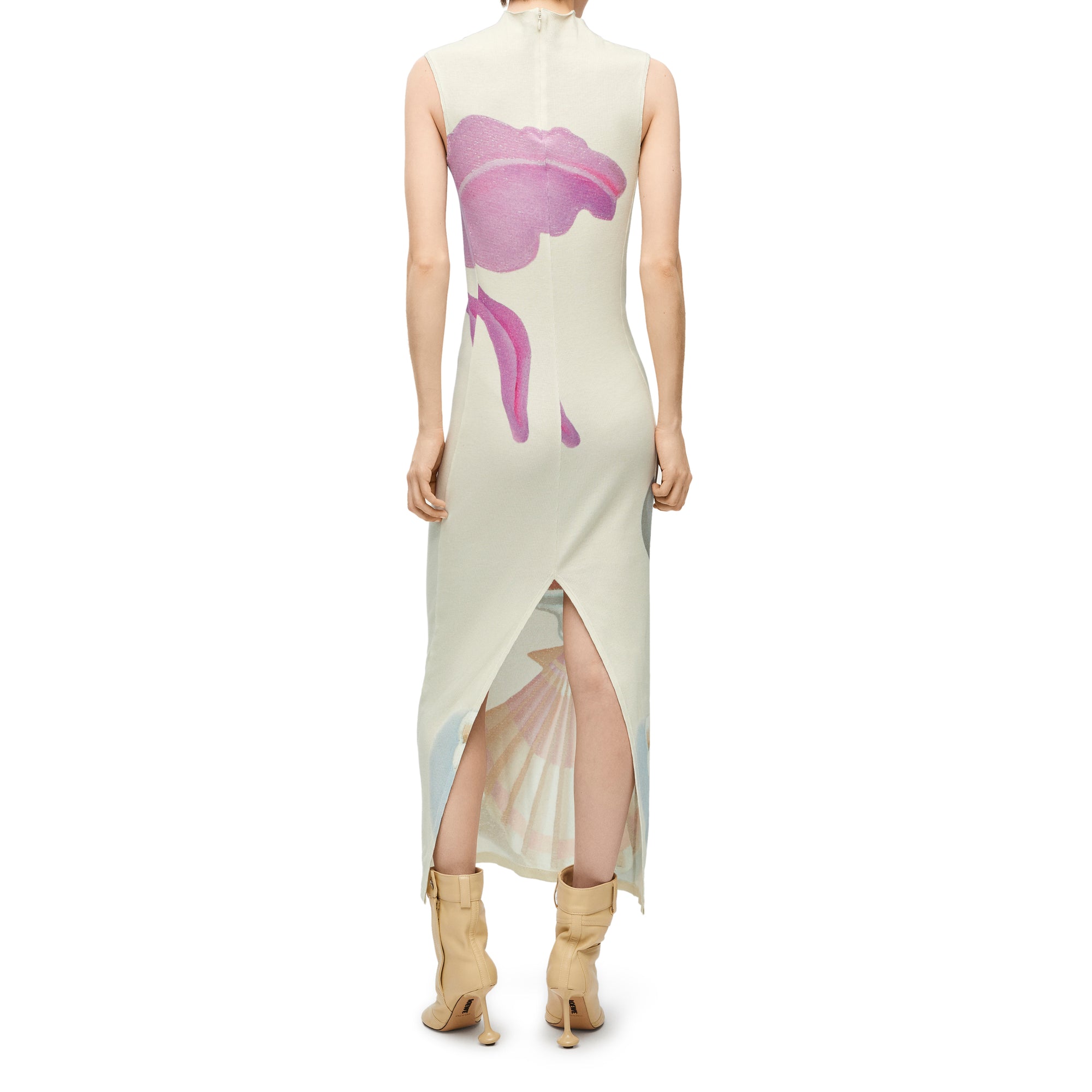 Loewe - Women’s Tube Dress - (White/Multicolor) view 3