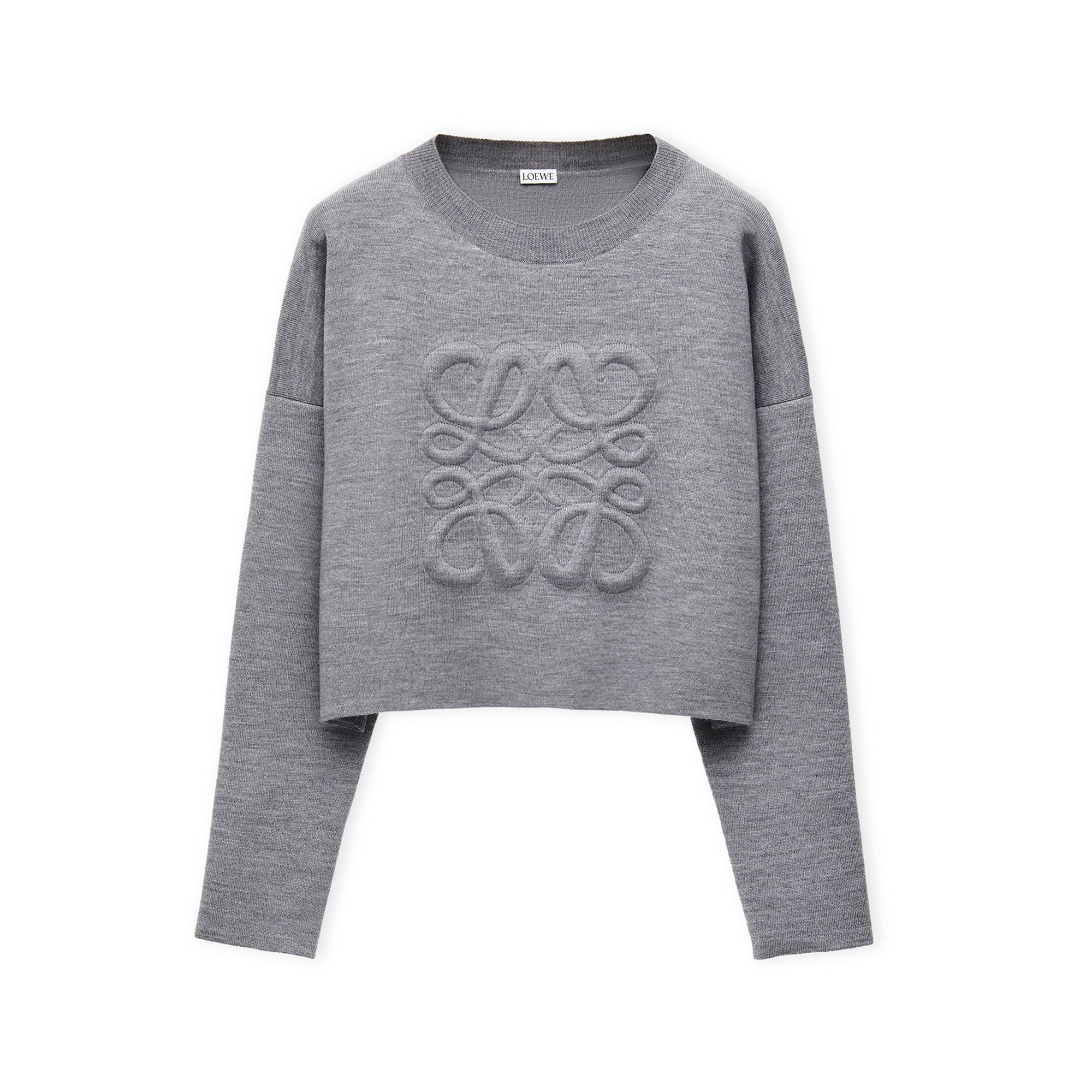 Loewe - Women’s Anagram Sweater - (Light Grey) view 1