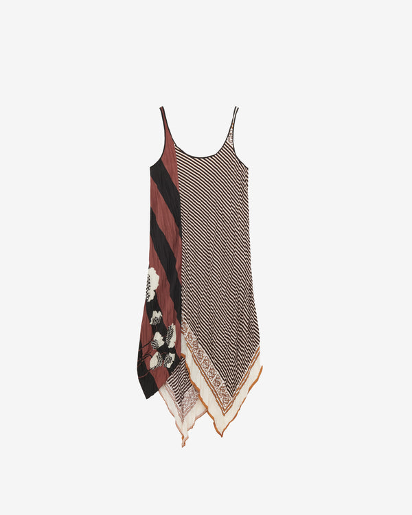 Loewe - Women's Pleated Dress - (Light Beige/Multicolor)