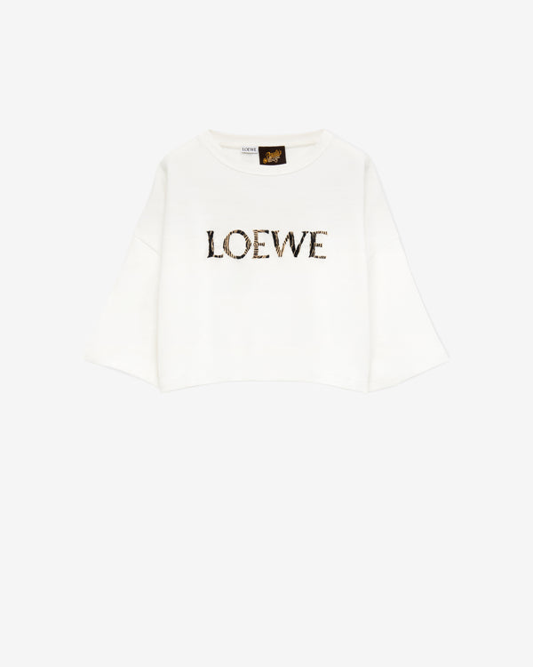 Loewe - Women's Cropped T-Shirt - (Off-White)